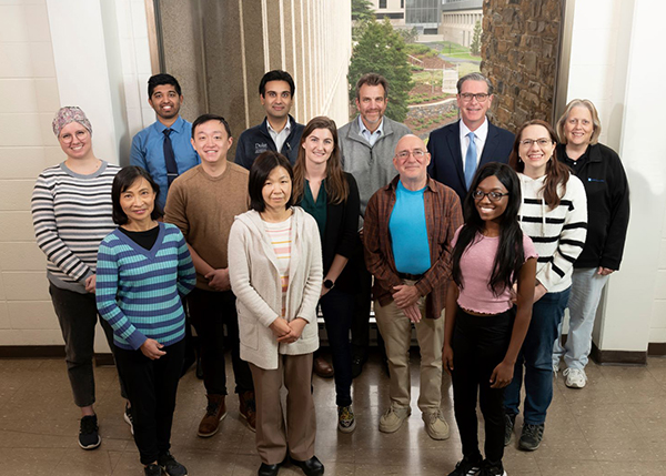 A group shot of the members of the Sampson Lab